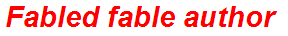 Fabled fable author