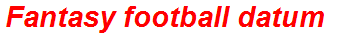 Fantasy football datum