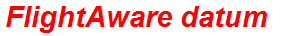 FlightAware datum