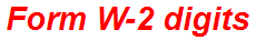 Form W-2 digits