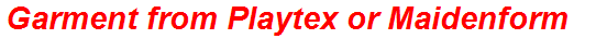 Garment from Playtex or Maidenform