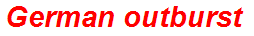German outburst