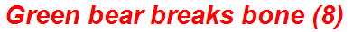 Green bear breaks bone (8)