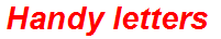 Handy letters