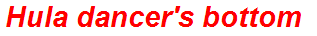 Hula dancer's bottom