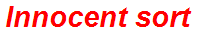 Innocent sort