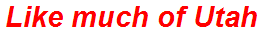 Like much of Utah