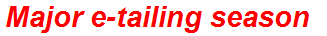 Major e-tailing season