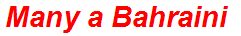 Many a Bahraini