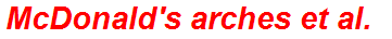 McDonald's arches et al.