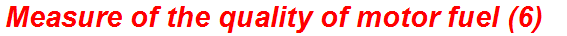 Measure of the quality of motor fuel (6)