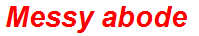 Messy abode
