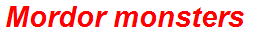 Mordor monsters
