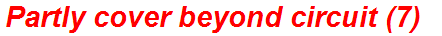 Partly cover beyond circuit (7)