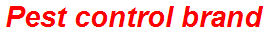 Pest control brand