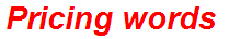 Pricing words