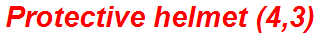 Protective helmet (4,3)
