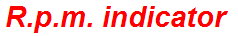 R.p.m. indicator