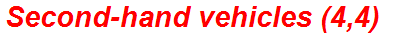 Second-hand vehicles (4,4)
