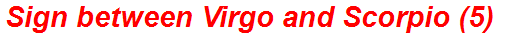 Sign between Virgo and Scorpio (5)