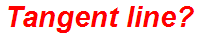 Tangent line?