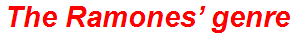 The Ramones’ genre