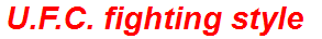 U.F.C. fighting style