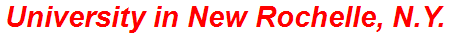 University in New Rochelle, N.Y.