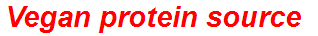 Vegan protein source
