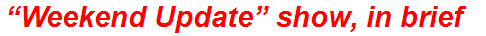 “Weekend Update” show, in brief