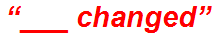 “___ changed”