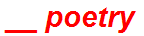 __ poetry