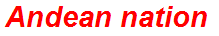 Andean nation