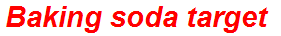 Baking soda target