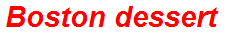 Boston dessert