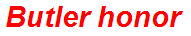 Butler honor