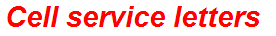 Cell service letters