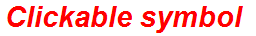 Clickable symbol