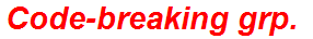 Code-breaking grp.