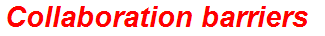 Collaboration barriers