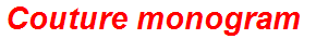 Couture monogram