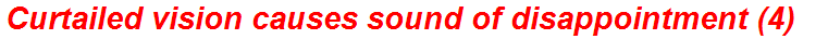 Curtailed vision causes sound of disappointment (4)