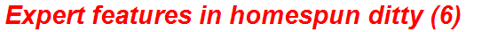 Expert features in homespun ditty (6)