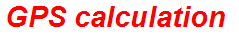 GPS calculation
