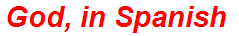 God, in Spanish