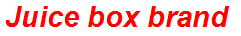 Juice box brand