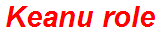 Keanu role