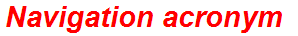 Navigation acronym