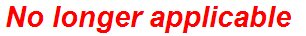 No longer applicable