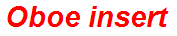 Oboe insert